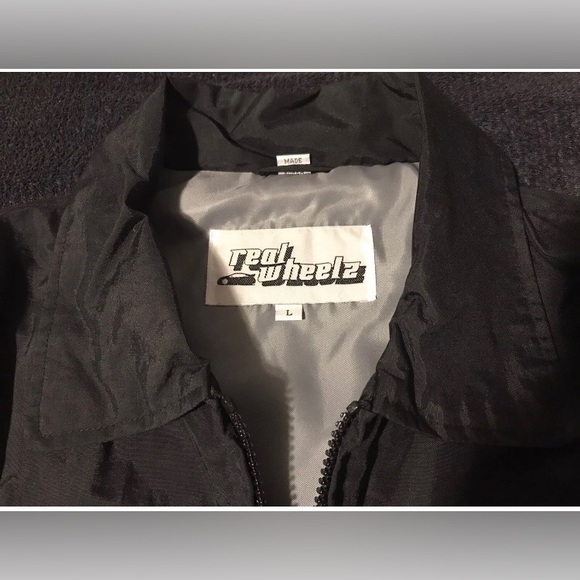 Vintage Realwheelz Racing Windbreaker Jacket L Cars Import Toyo Apc Supreme Max - Picture 2 of 12